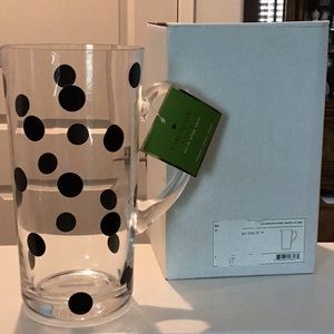 Kate Spade New York All In Good Taste Glass Dot Pitcher, Lenox